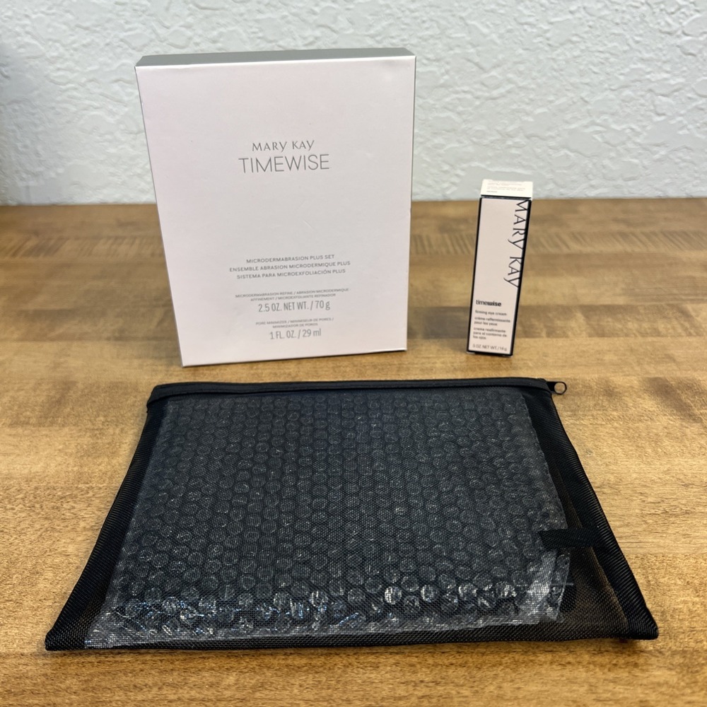Mary Kay TimeWise Microdermabrasion Plus Set, Firming Eye Cream & Face Mirror